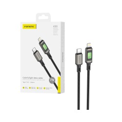 Foneng Cable XS13 Type-C to Lightning with Light 27W 1.2M Black 